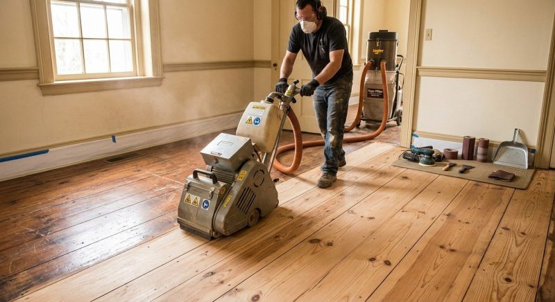 Pine Floor Refinishing in Kansas City, KS