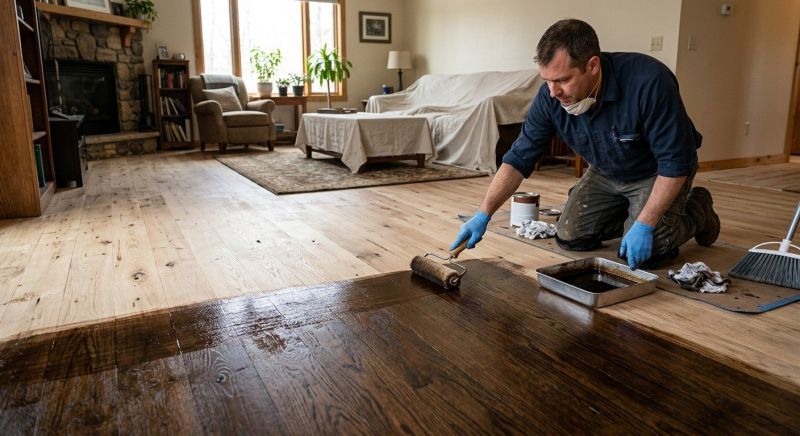 Wood Floor Staining in Alpharetta, GA
